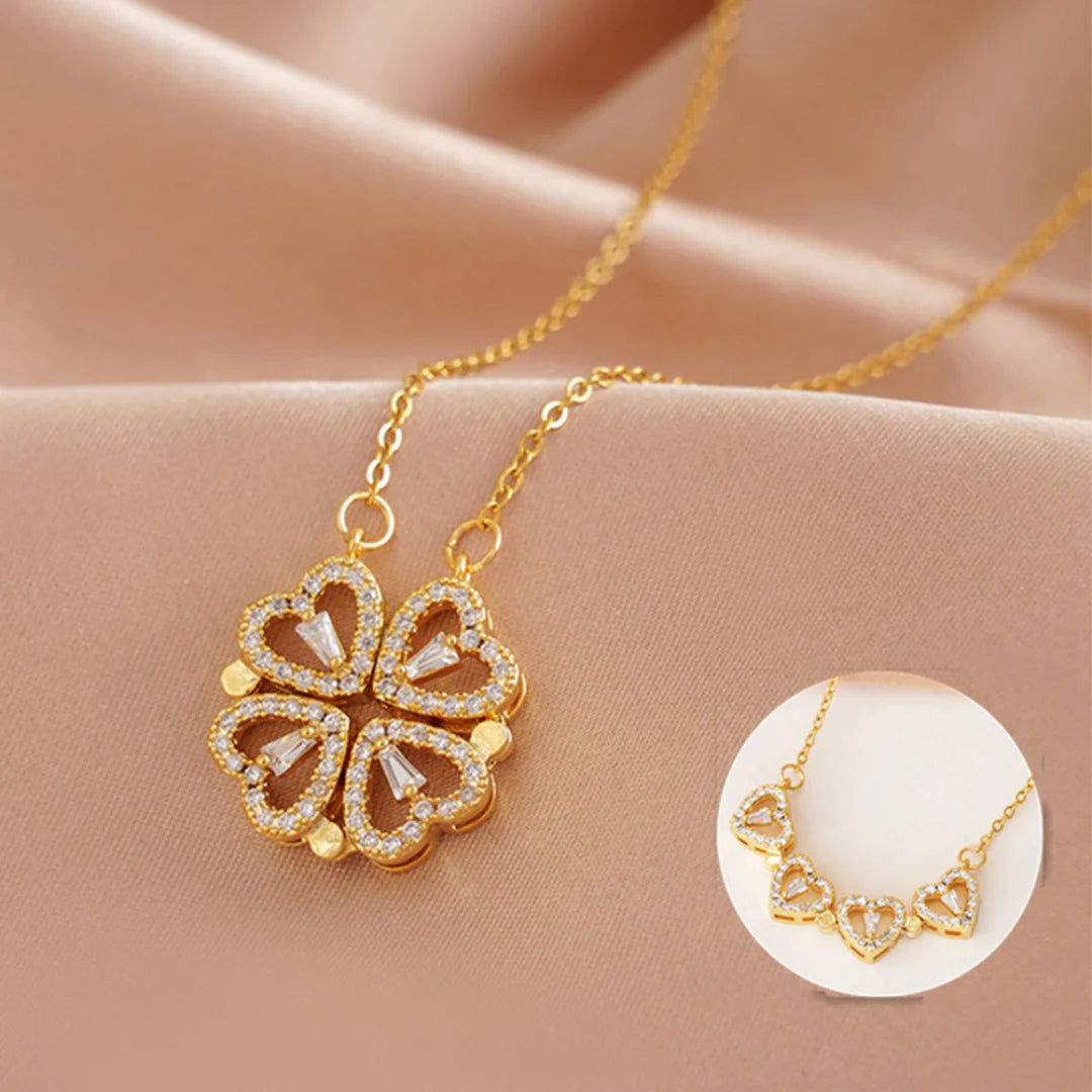 COLLAR TREBOL 4 CORAZONES