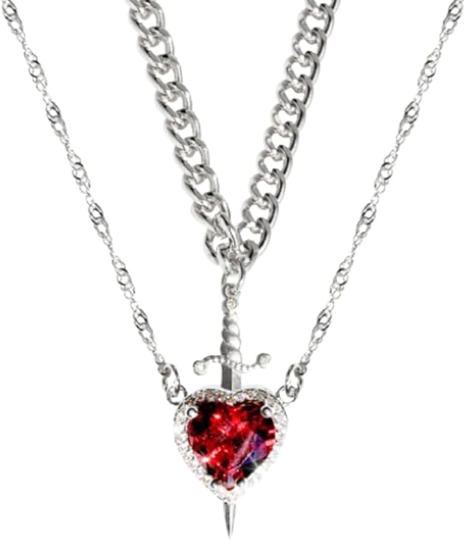 COLLAR PAREJA: ESPADA + CORAZÓN