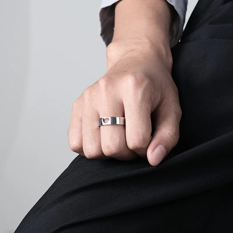 ANILLO PROMESA PUZZLE HEART