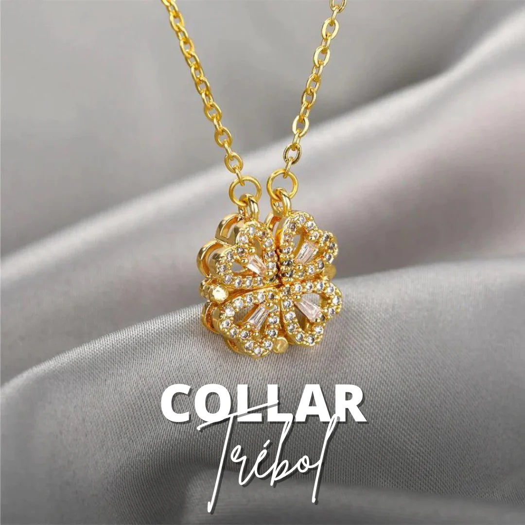 COLLAR TREBOL 4 CORAZONES
