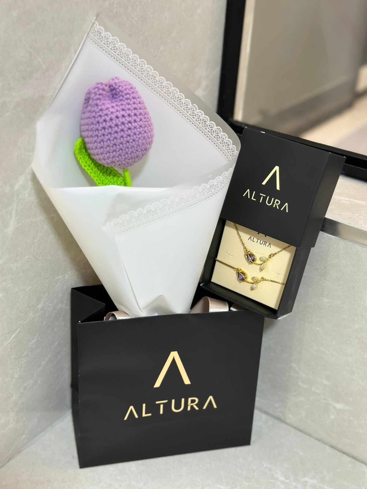 SET TULIPAN ETERNO - MORADO