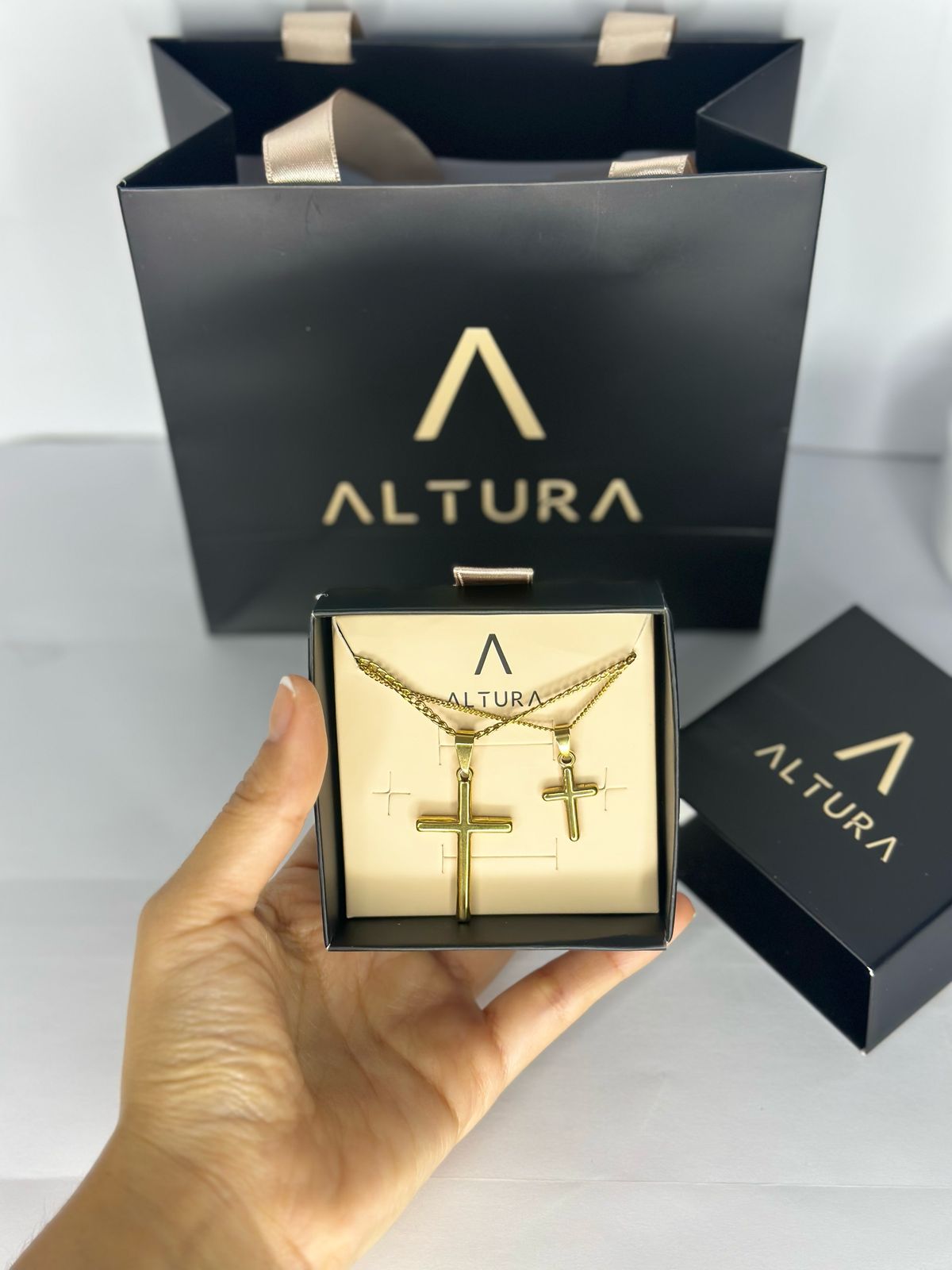 SET COLLARES CRUCES PARA PAREJA