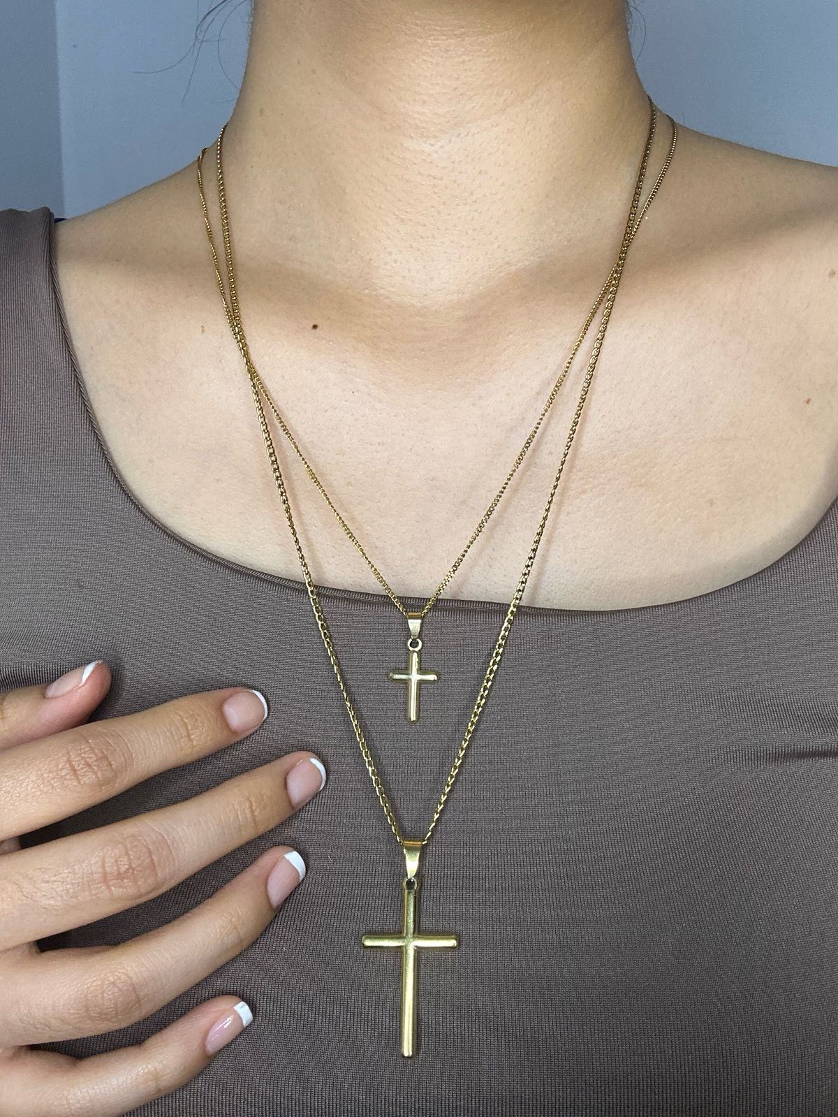 SET COLLARES CRUCES PARA PAREJA
