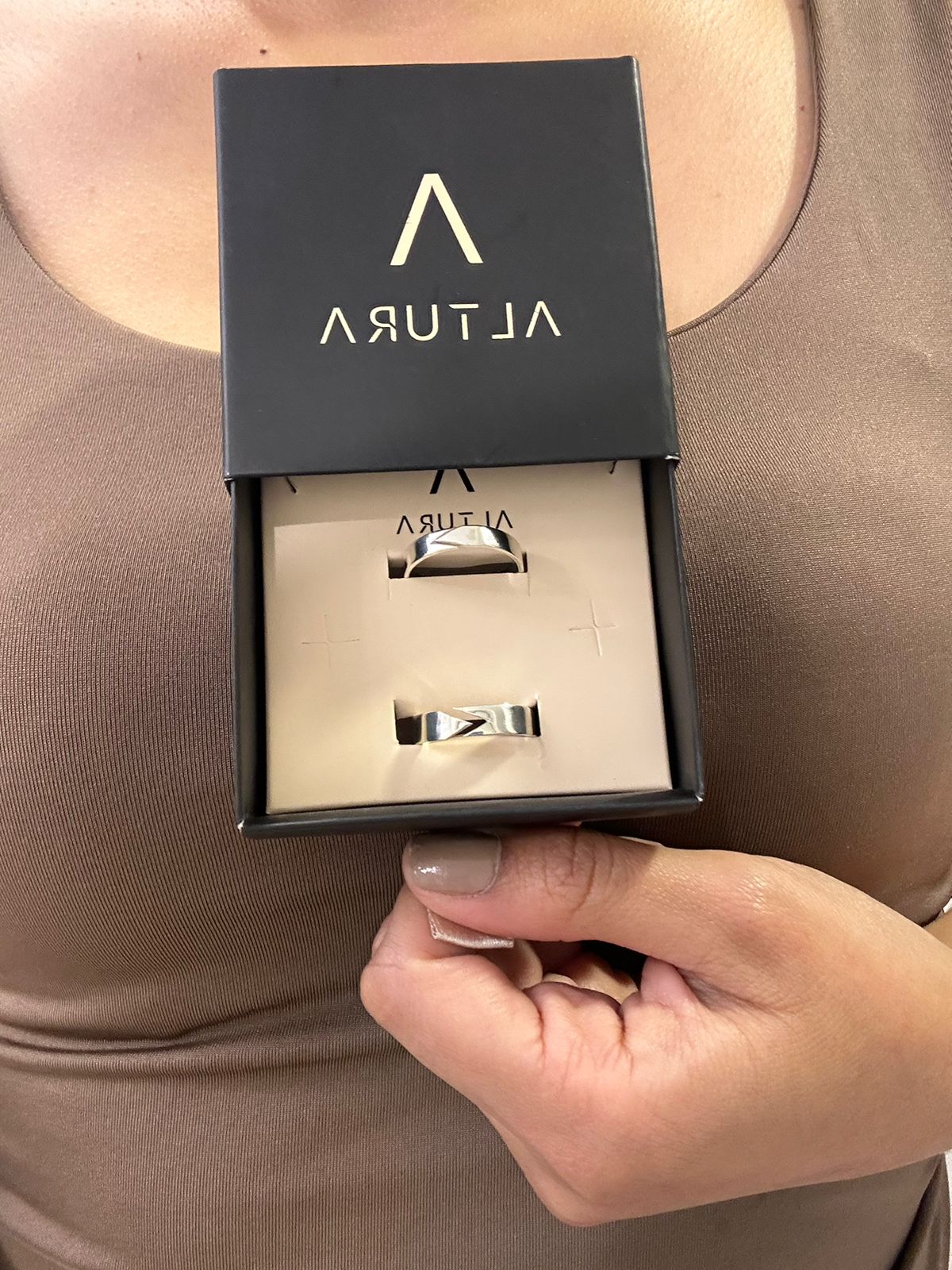 ANILLOS PAREJA ARROW LOVE - PLATA LEY 950