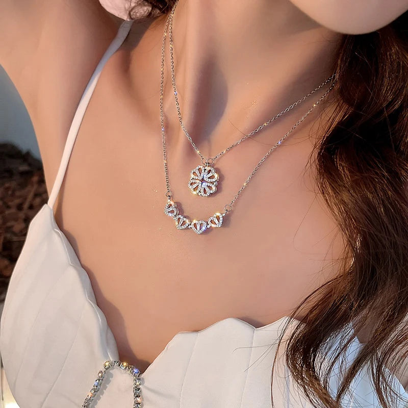 COLLAR TREBOL 4 CORAZONES