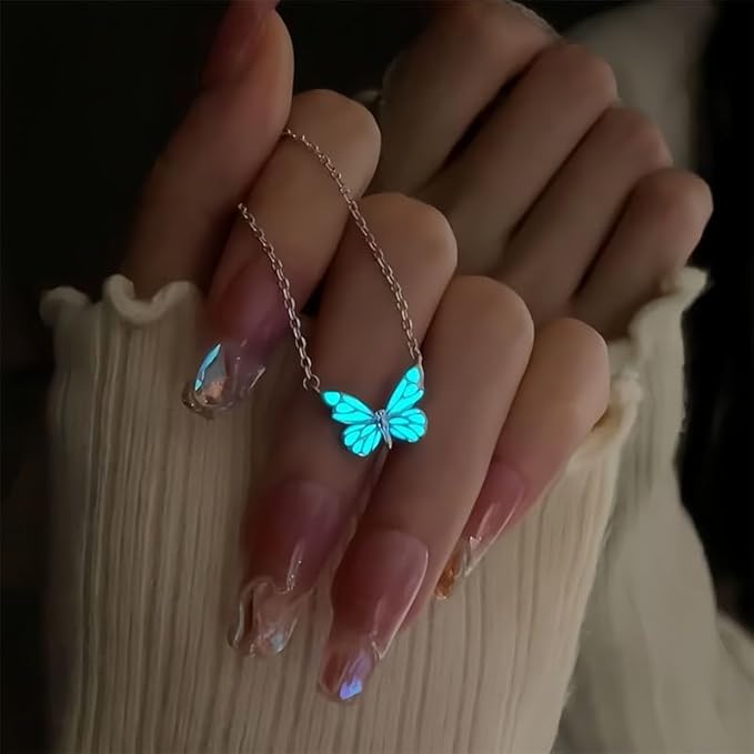 SET MARIPOSA LUMINOSA: COLLAR + PULSERA