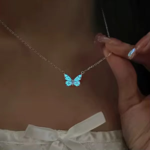 SET MARIPOSA LUMINOSA: COLLAR + PULSERA