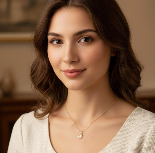 COLLAR CORAZÓN BRILLANTE