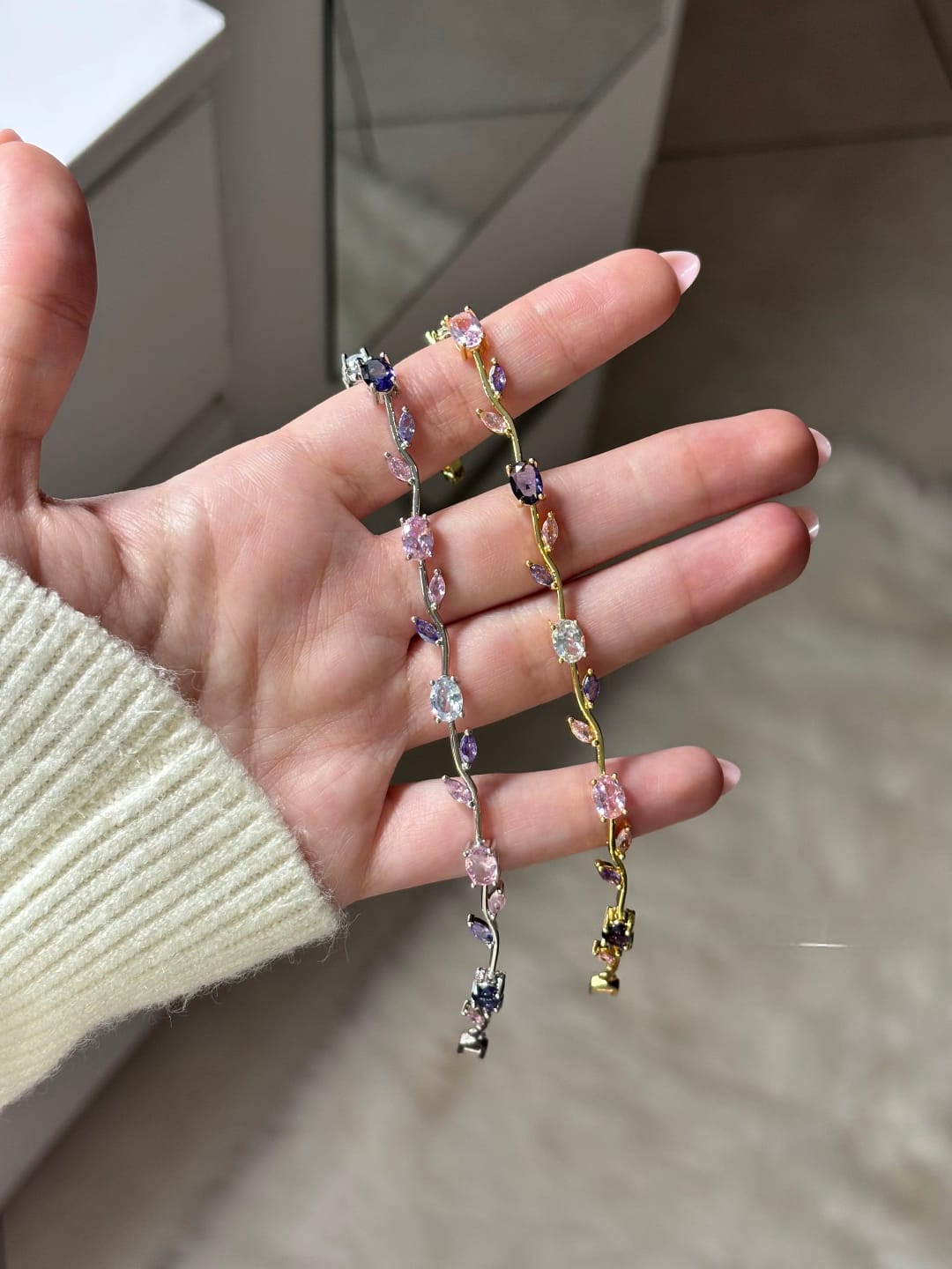 COLLAR TULIPAN + BRAZALETE (REGALO)