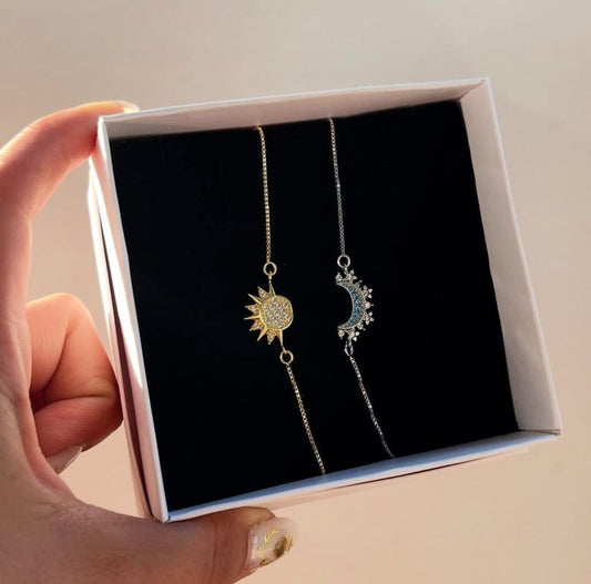 PULSERAS: SOL Y LUNA